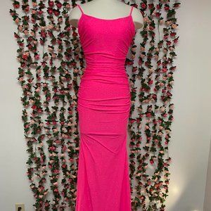 La Femme 31414 Neon Pink Size 2 NWT